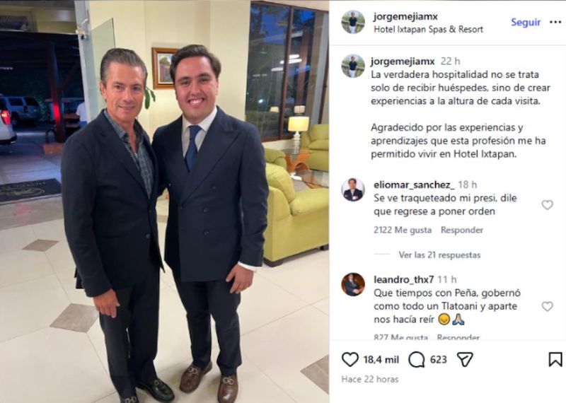 Enrique Peña Nieto reaparece en Ixtapan de la Sal